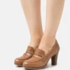 Pier One Leather- Klassieke Pumps - Cognac