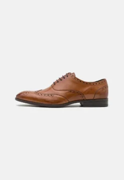 Pier One Leather - Veterschoenen - Cognac