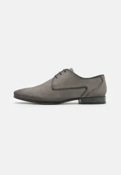 Pier One Leather - Veterschoenen - Dark Grey