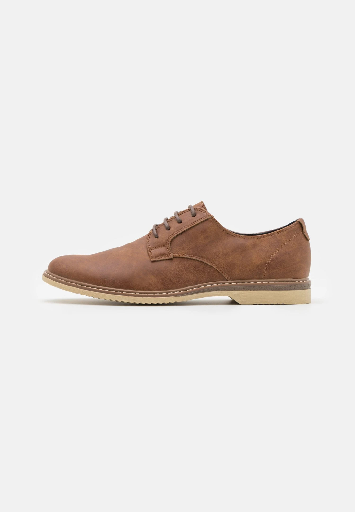 Pier One Unisex - Veterschoenen - Cognac 1 Pier One Unisex - Veterschoenen - Cognac