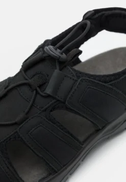 Pier One Leather - Outdoorsandalen - Black -Pier One Winkel ab894321bfec480fbf3db5c6bf0d1f1f scaled